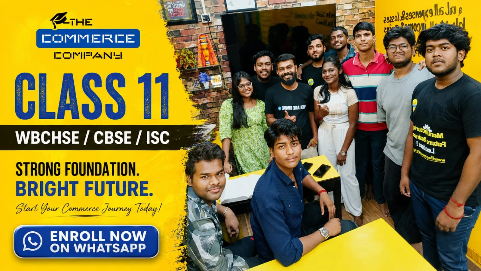 Class 11 Commerce coaching — WBCHSE, CBSE, ISC — at The Commerce Company, Barrackpore